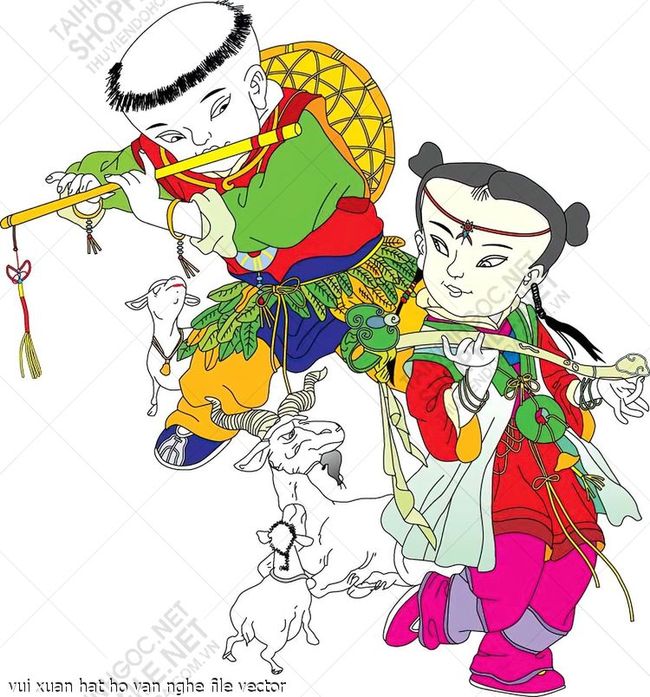 vui xuan hat ho van nghe file vector